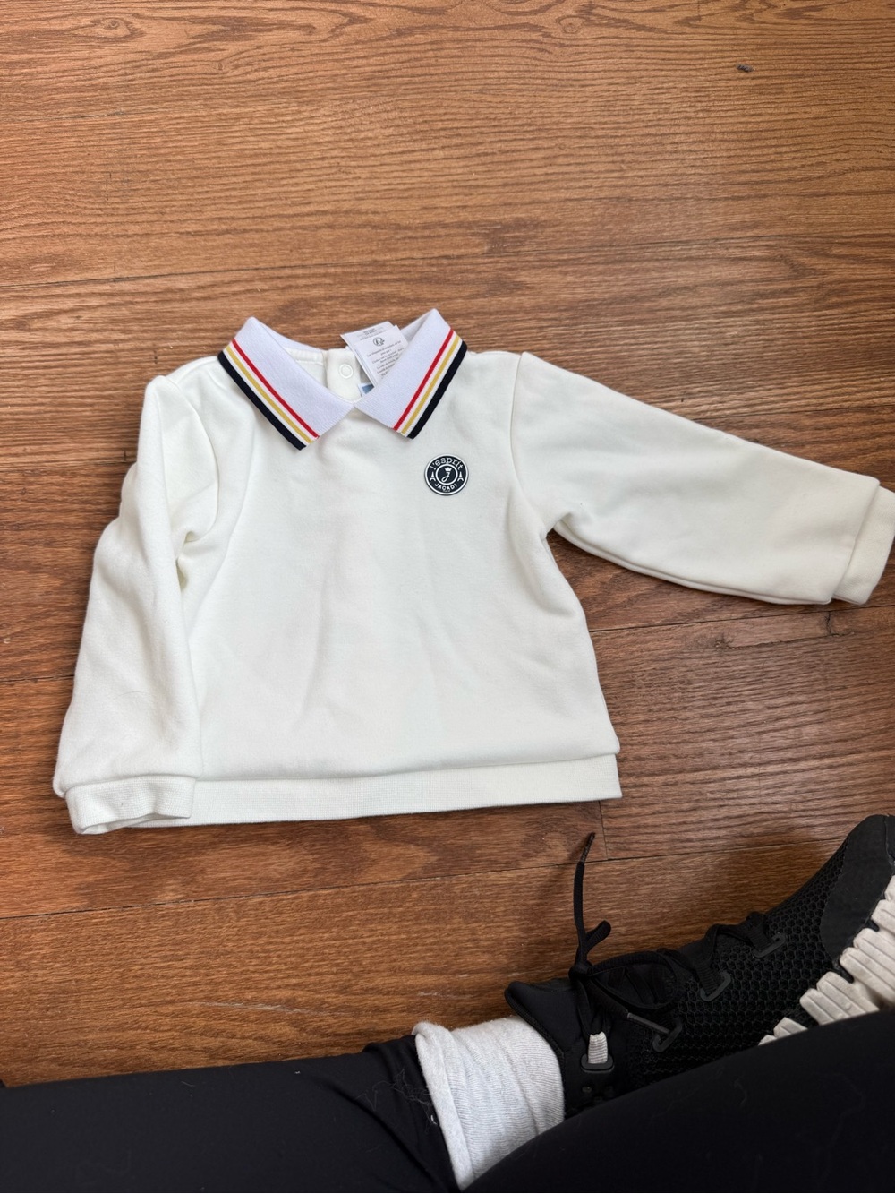 Jacadi polo style sweatshirt 12mo